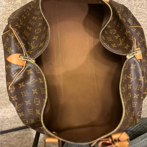 Louis Vuitton Monogram Canvas Duffel keepall w Vachetta Trim COA Included Sz55 - Picture 9 of 15